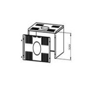Accessoires cheminée Wamsler - fixation pour Modulo 57 U Noir