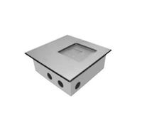 Accessoires cheminée Wodtke - Boîte de montage mural pour DS 01 L / M mit Glas-Dekorplatte Weiß