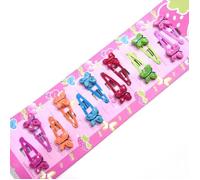 Accessoires cheveux - Clic clac enfant papillon lot de 12 pcs