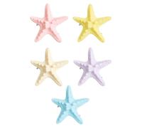 Accessoires Cheveux En Forme D'Étoile De Mer,Décoration Colorée Thème 5 Pièces | Clip Cheveux Étoile e Plage Vacances,Accessoires pour Plage, Voyage, Rencontres Amoureuses, Vacances et Soirées