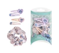 Accessoires Cheveux - Lilo et Stitch - 4 Épingles - 1 Élastique - Boîte de Rangement