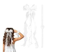 Accessoires Cheveux Première Communion Bandeau en Ruban d'Organza