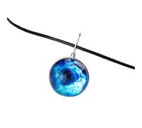 Accessoires Collier de planète pour femmes et hommes, univers spatial collier de galaxie étoiles en verre pendentif pendentif planète planète collier de chaîne en cuir, collier de galaxie, astronaute