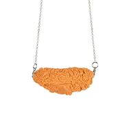 Accessoires Colliers Bijoux PVC Simulation Poulets Frits Pendentif Collier Drôle Creative Résine Simulation Alimentaire Poulet Jambes Aile Lien Chaîne Colliers Organisateur Organisateur (B, One Size)