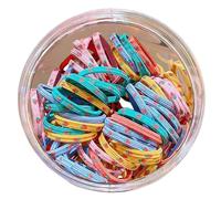 Accessoires colorés de qualité supérieure pour queue de cheval - Style tissé épais - Sans danger - Anneaux pour queue de cheval - Multicolore - Antidérapant