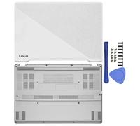 Accessoires Compatible avec ordinateur portable, coque arrière LCD, repose-paume, boîtier inférieur, Compatible avec 14 ordinateurs portables de la série GA401 GA401Q, gris et blanc(WHITE AD COVER)