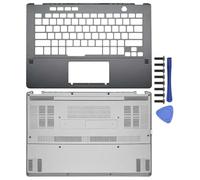 Accessoires Compatible avec ordinateur portable, coque arrière LCD, repose-paume, boîtier inférieur, Compatible avec 14 ordinateurs portables de la série GA401 GA401Q, gris et blanc(WHITE CD COVER)