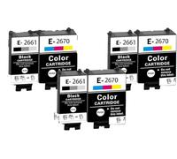 Accessoires compatibles avec Cartouche d'encre de Remplacement Compatible 266 267 2661 2670 T2661 T2670, adaptée à l'imprimante Epson WF-100W WF-110W, 3 Jeux