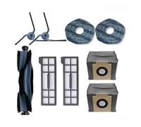 Accessoires compatibles avec Eufy X10 Pro Omni Robot aspirateur Rouleau Brosse latérale Filtre Hepa vadrouille Chiffons Sacs à poussière pièces de Rechange(Set13)