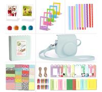 Accessoires compatibles avec l'appareil Photo pour Fujifilm Instax Mini 12,Comprenant Un Housse Mini 12,Un Album,Filtres,Cadres Muraux,Cadres de Film,Autocollant (Vert Menthe)