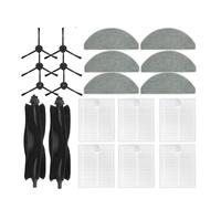 Accessoires compatibles avec l'aspirateur robot Roidmi Eve CC / SDJ12RM, rouleau principal, brosse latérale, filtre HEPA, chiffon de nettoyage, sac à poussière, pièce de rechange(Set 3)