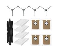 Accessoires compatibles avec les aspirateurs robots Eufy Clean L50/L50 SES, L60/L60 SES, L60 Hybrid, G50/G50 Hybrid, brosse latérale principale et sac à poussière(Set-2)