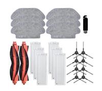 Accessoires, Compatibles for Karcher, RCV 3 Robot Aspirateur Pièces De Rechange Rouleau Brosse Latérale Filtre Vadrouille Tissu Outil Brosses Remplacer(Set11)