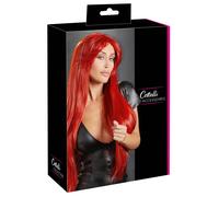 Accessoires Cottelli - Perruque rouge aux cheveux longs et raides