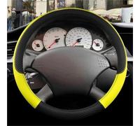 Accessoires Couverture De Volant Protection Intérieure Voiture Antidérapante Pour Ford Pour Focus MK1 Toute la saison(Yellow circle)