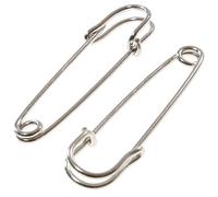 Accessoires création Broche épingle à nourrice création Bijoux 28mm 5 pièces Argenté