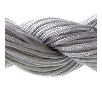 Accessoires création Fil Nylon 1 mm pour Bracelet shamballa écheveau 24 mètres Gris