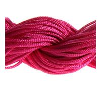 Accessoires création Fil Nylon 1 mm pour Bracelet shamballa écheveau 24 mètres Rose Vif