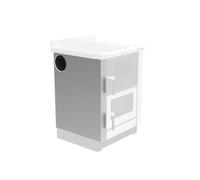 Accessoires cuisinière La Nordica-Panneaux latéraux pour l'installation de la sortie de fumée latérale-Vicenza Antracite - Seitenteil mit Bohrung links