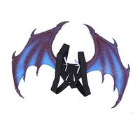 Accessoires d’ailes de dragon pour costume de cosplay, ailes décoratives pour fête du Mardi Gras, ailes de dragon légères en mousse PU avec ceinture réglable pour Halloween et (Ailes simples en
