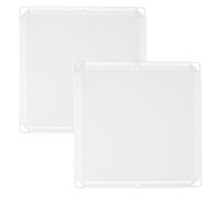 Accessoires D’armoire Cubique Modulaires 2 Pièces en Plastique Blanc