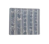 Accessoires d ' art, moules à thème nœud papillon, moules de conception d ' ongles, d ' embellissement pour conceptions de manucure délicates, sculpture en résine époxy