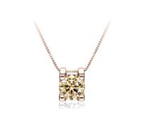 Accessoires D Bleu Vert Rose Moissanite Pendentif Collier pour Femmes - Anniversaire Fête des Conquérants