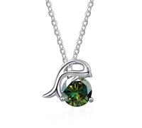 Accessoires D Bleu Vert Rose Moissanite Pendentif Collier pour Femmes - Anniversaire Fête des Conquérants