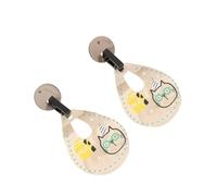 Accessoires d’oreilles rondes et carrées de couleur unie Kawaii Chibi Cat Dragon