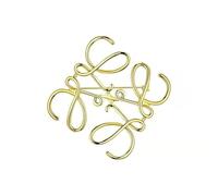Accessoires D'aiguille À Collier De Broche À Broches À Broche Creuse Géométrique Carrée,or,Taille Unique