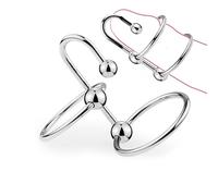 Accessoires D'Anneau De Formation Double Couche En Acier Inoxydable Masculin, 4 Tailles 30mm/32mm/35mm/40mm-Couple Cadeau-D-1 (40mm)