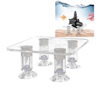 Accessoires d'aquarium de poissons, support de pompe à eau d'aquarium, Support de pompe à eau stable, rehausseur de pompe à eau, Accessoires d'aquarium transparents légers pour une fonctionnalité amél