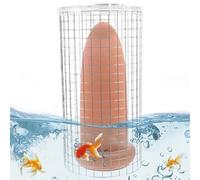 Accessoires d'aquariums, cône de reproduction de poisson, poterie argile crevettes reproducteur de pêche à pêche accessoires avec grille, coffre de race de race reproche Boîte de reproduction de po