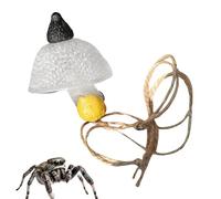 Accessoires d'araignée sauteuse - Ornement champignon magnétique, décoration de terrarium réaliste | Habitat d'aquarium pour reptiles, structure de jeu d'escalade, point de repos intérieur pour