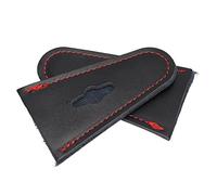 Accessoires d'arc, Protecteur de Chute d'arc Protecteur de Pointe d'arc en Cuir Facile à Installer, Une Paire, Portable, Résistant à l'usure pour la Chasse à l'arc Classique (Le Noir)