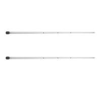 Accessoires de baby-foot, 2 tiges en fer (6 mm de diamètre × 38,5 cm), convient aux tables de baby-foot de 0,48 m (sans manchons en caoutchouc noir), idéales pour les enfants et les adultes, accès au