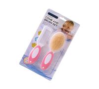 Accessoires de bain pour nouveau-nés - Brosse à poils doux et peigne démêlant - Sans danger pour les peaux délicates - Nettoyage facile - Brosse à shampooing multifonction pour nourrisson