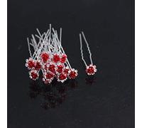 Accessoires de bal de mariage à la mode Cristal en épingle à cheveux Rose Fleur Pince à cheveux Rouge élégant et populaireAttrayant