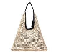 Accessoires De bandoulière sous les bras Bolsa De tissé sac à main décontracté grande capacité plage sac de Lunch Isotherme Grande (White, One Size)