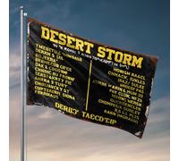 Accessoires de bar en plein air - Tempête du désert : un voyage cryptique à travers des mots cachés - Drapeau de bienvenue pour jardin, décoration de grotte (30 x 45 cm)