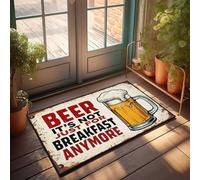 Accessoires de bar Man Cave Beer : Not Just For Breakfast Anymore Paillasson Décoration d'automne Extérieur (40 x 60 cm)