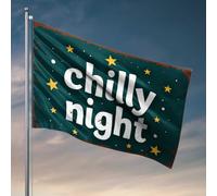 Accessoires de bar Man Cave Chilly Night: A Cozy Evening Under The Stars Drapeau Sports Bar Decor Fall Porche Decor (120 x 180 cm)