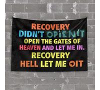 Accessoires de bar Man Cave Recovery Didn'T Open It. Open The Gates Of Heaven And Let Me In Tapisserie extérieure Bar Décor Bar pour Man Cave (100 x 150 cm)