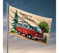 Accessoires de bar pour homme Cave Journey To Cihuatlant : drapeau d'aventure en van Décorations de dortoir pour garçons d'université Drapeaux pour Bedroo (60 x 90 cm)