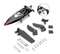 Accessoires de Bateau Ft012 Pièces de Gouvernail de Queue de Direction en Plastique + Métal Convient pour Ft012 Pièces de Bateau Jouet de Bateau radiocommandé sans Balais Pièces