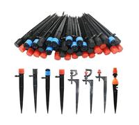Accessoires de Bateau Goutteur d'irrigation réglable à 90/180/360 degrés, Insertion dans Le Sol, Tuyau de 4/7 mm, arrosage de Jardin, arroseur à Vortex Rotatif de 13 cm Accessoires d'irrigation(C)