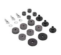Accessoires de batterie en acier inoxydable durables Embrayage Hi Hat Kit de tube de support en feutre de cymbale 21 pièces pour les tâches de maintenance et de performance de la