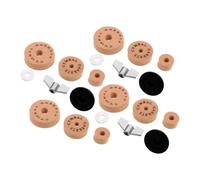 Accessoires de Batterie en EVA Antidérapants, Lot de Set de Pièces | Feutres, Rondelles, Manchons, Base et Écrous, pour Stands de Cymbales et Pads de Pratique