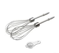 Accessoires de batteur à œufs électrique pour batteur à œufs Kenwood de rechange avec fouet mélangeur à main, accessoires de batteur turbo en acier inoxydable (12 tiges métalliques*)