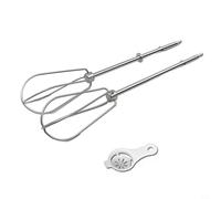 Accessoires de batteur à œufs électrique pour batteur à œufs pour Kenwood de rechange avec fouet mélangeur à main, accessoires de batteur turbo en acier inoxydable (tige de fil x 2)